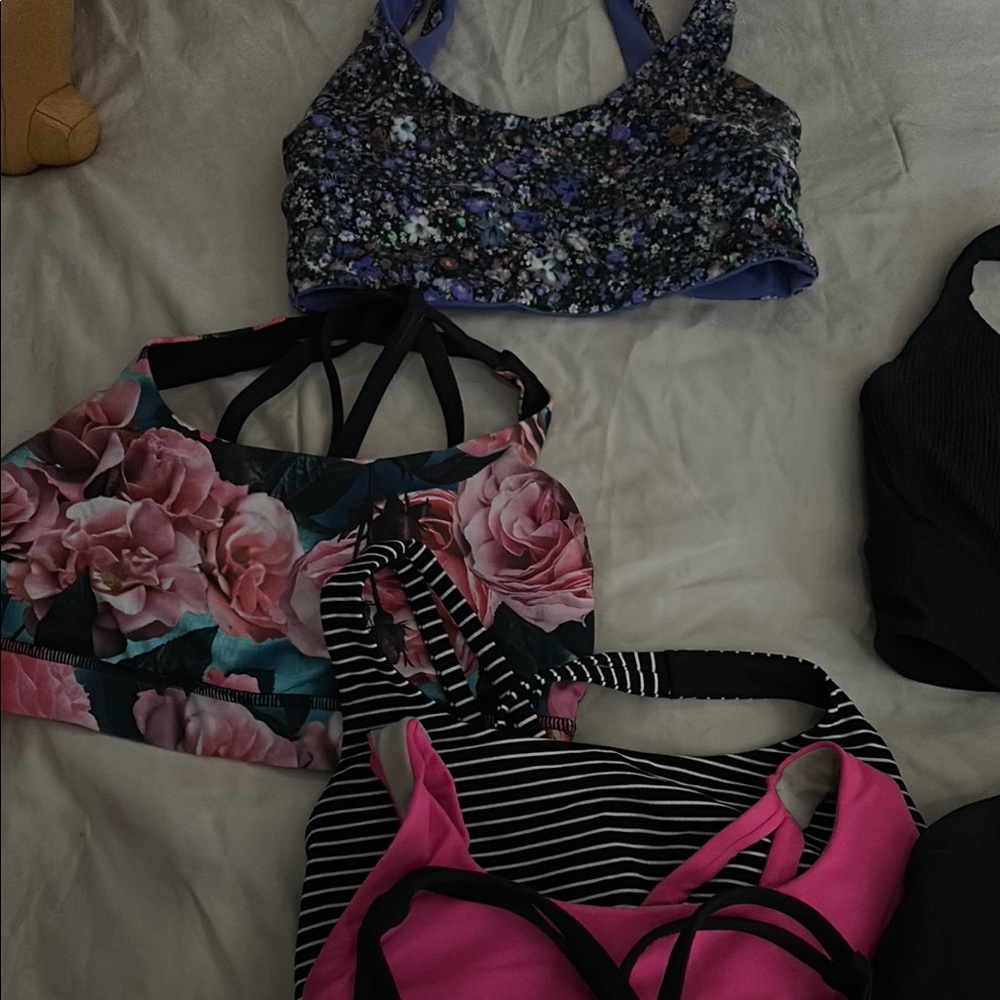 lululemon athletica Sports Bras - Black, Pink, Floral - Picture 3 of 3